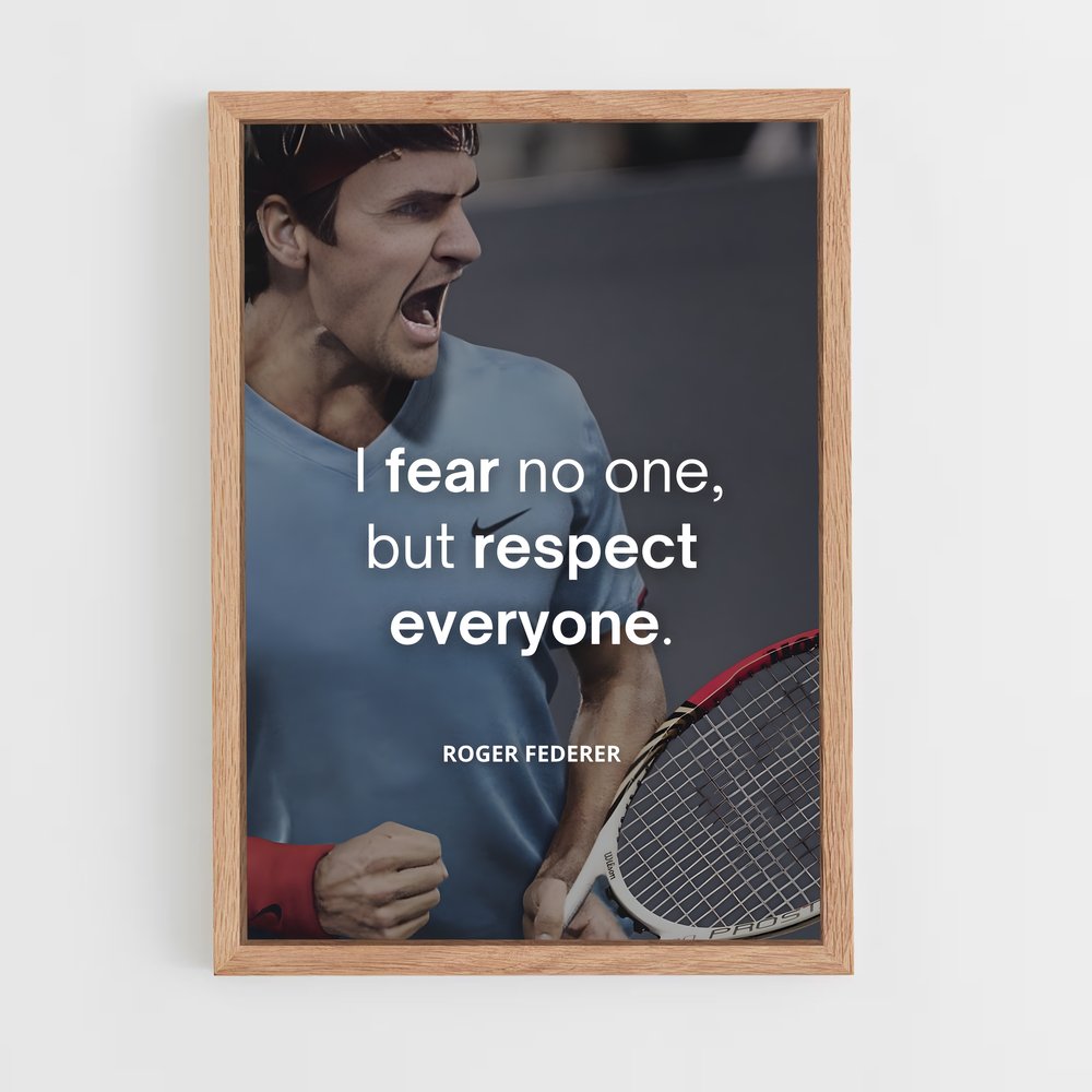 Poster Roger federer citation – affiche Tennis (vue 4)
